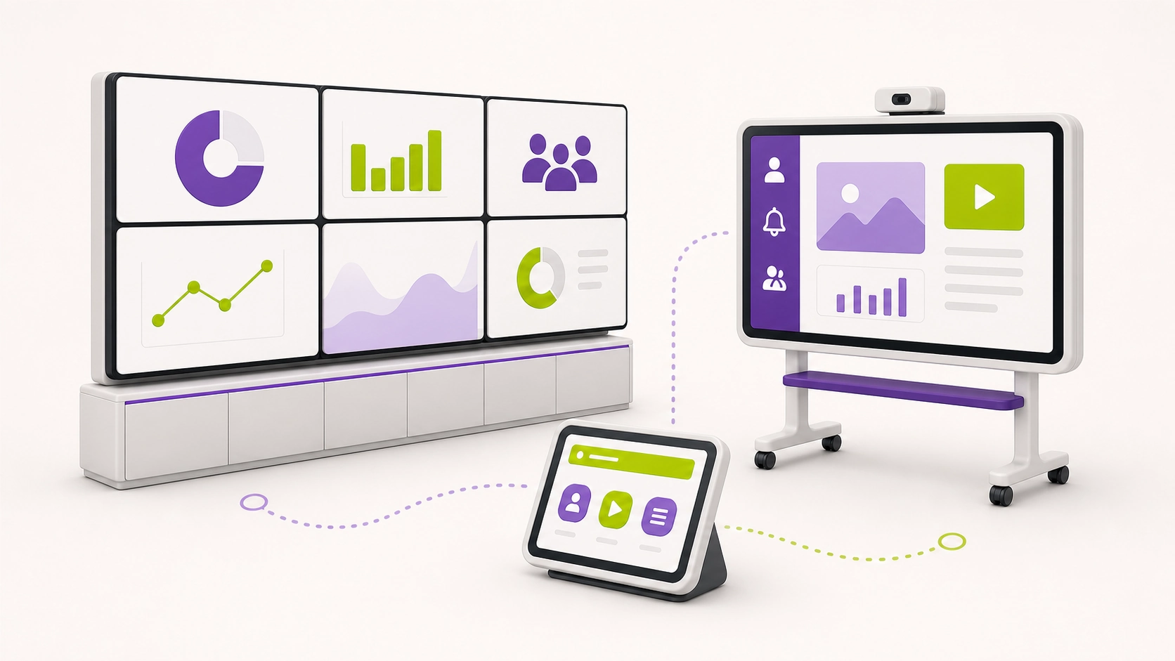 Videowall, pantalla interactiva y control audiovisual