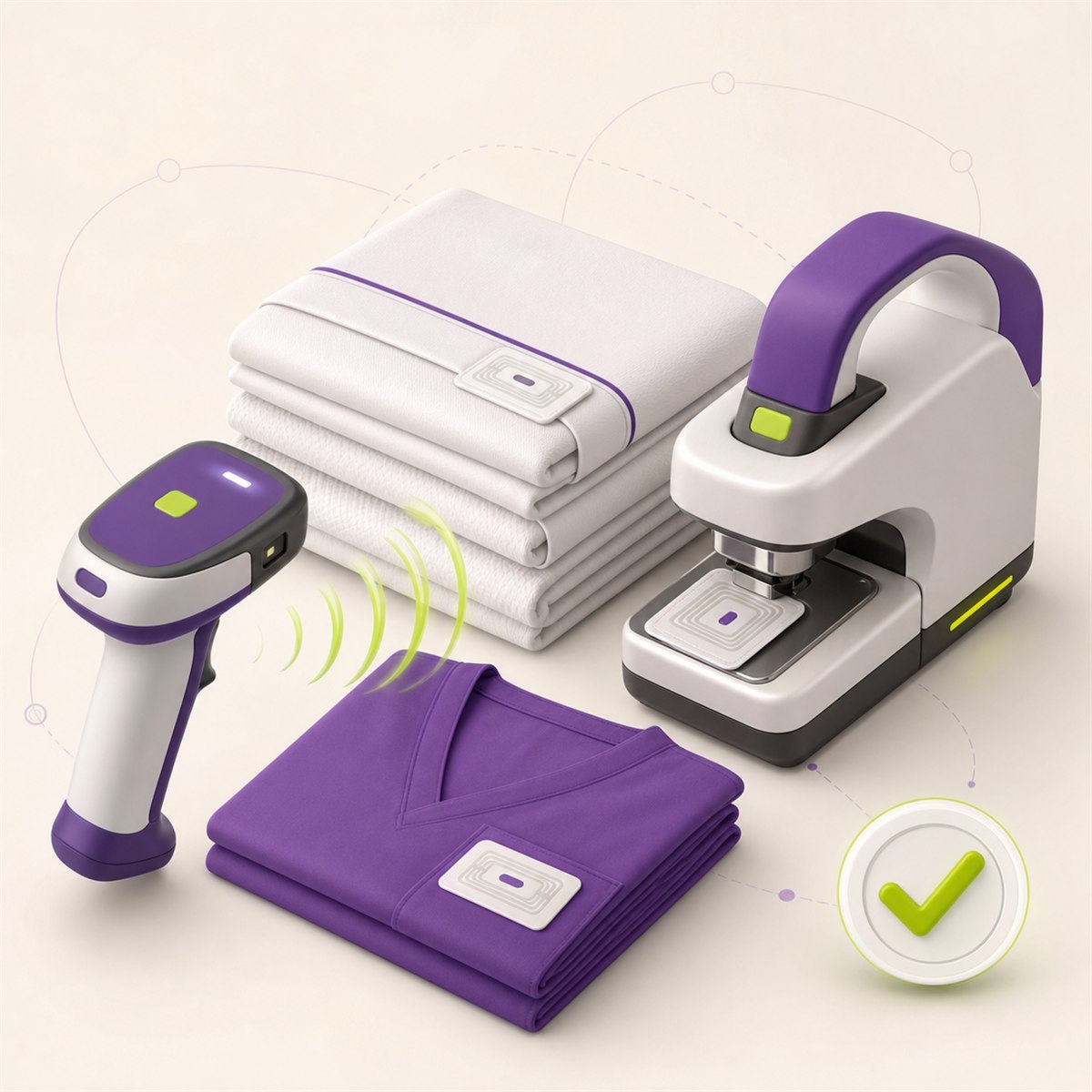 Trazabilidad RFID de prendas y lavandería sanitaria